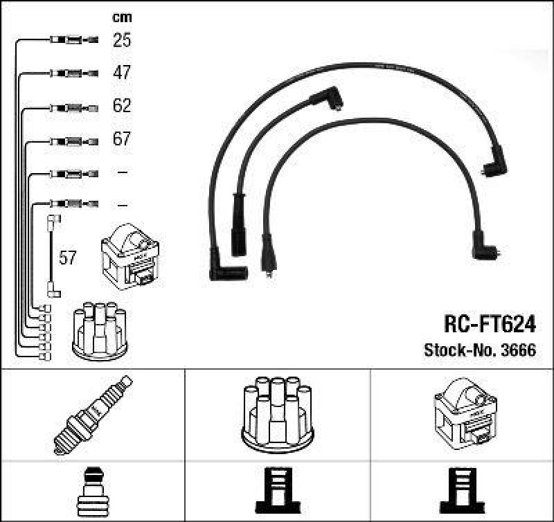 NGK Ignition Cable Kit