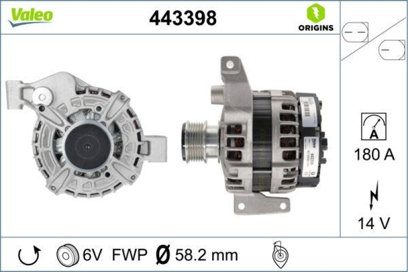 VALEO Generator VALEO ORIGINS NEW OE TECHNOLOGIE