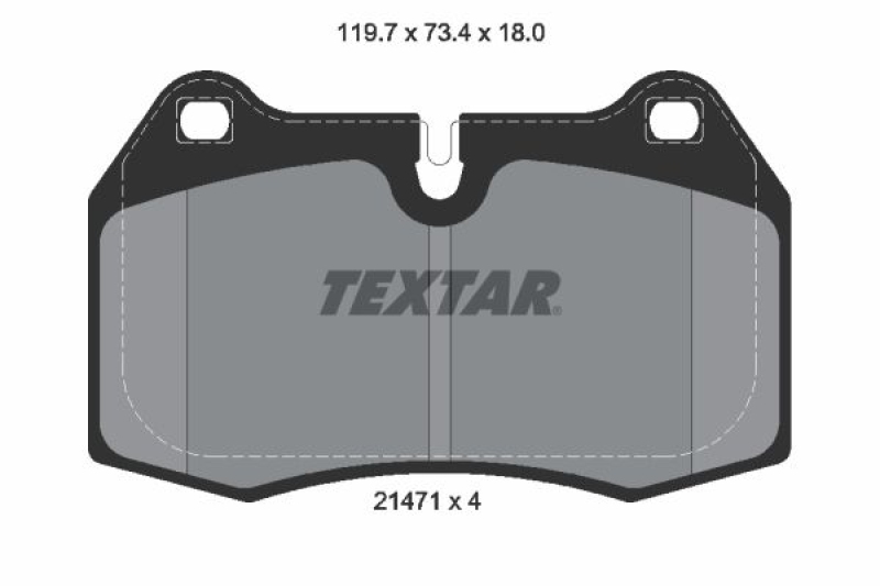 TEXTAR Brake Pad Set, disc brake Q+