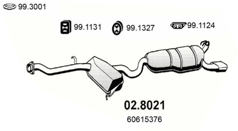 ASSO Centre/Rear Muffler