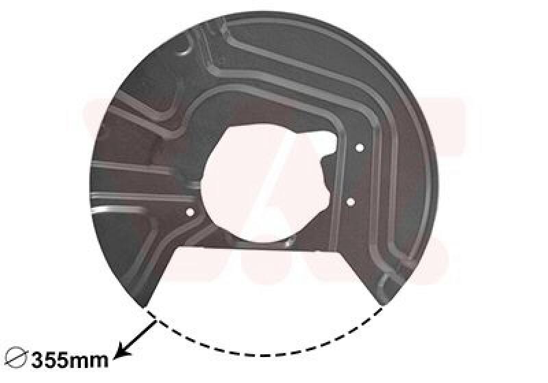 VAN WEZEL Splash Panel, brake disc