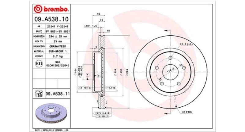 2x MAGNETI MARELLI Bremsscheibe