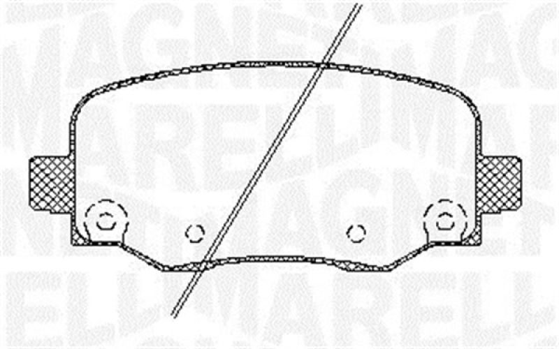 MAGNETI MARELLI Bremsbelagsatz, Scheibenbremse