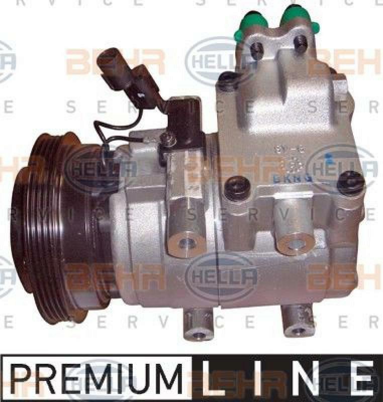 HELLA Compressor, air conditioning BEHR HELLA SERVICE *** PREMIUM LINE ***