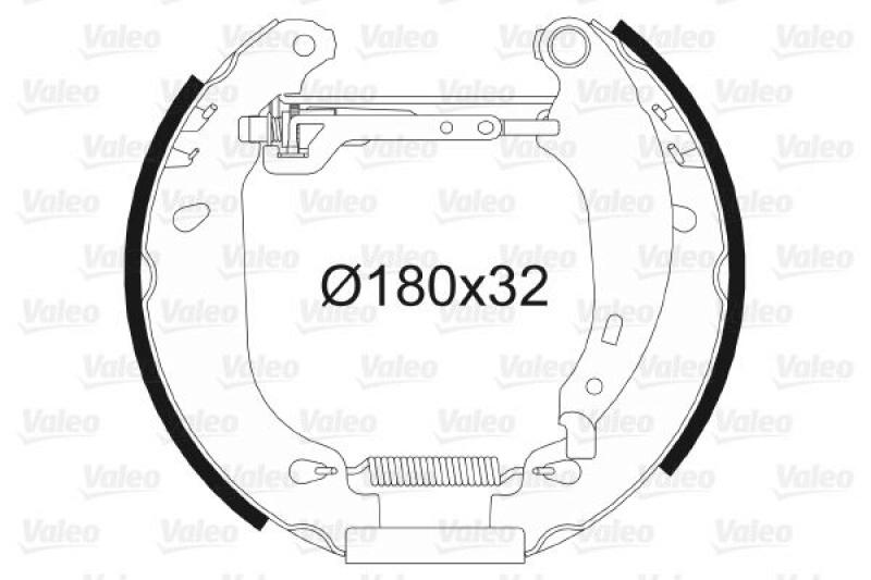 VALEO Brake Shoe Set