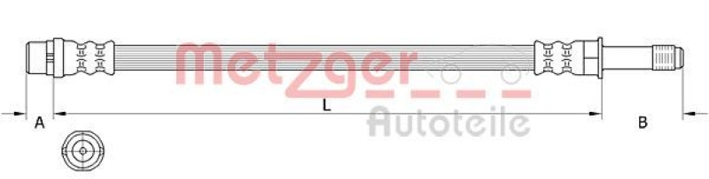METZGER Bremsschlauch 4111639