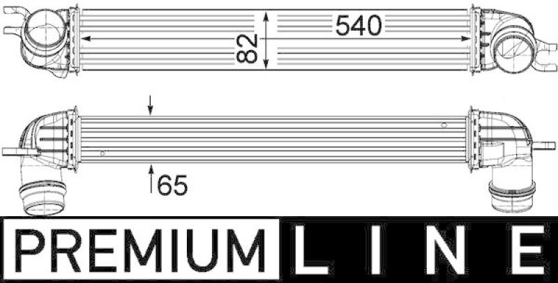 MAHLE Ladeluftkühler BEHR *** PREMIUM LINE ***