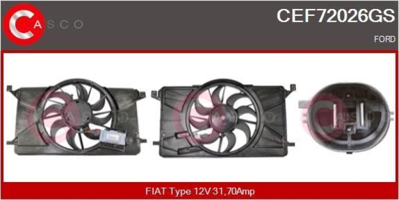 CASCO Elektromotor, Kühlerlüfter Genuine