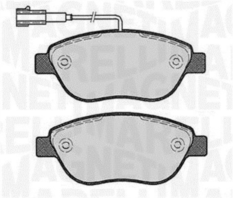 MAGNETI MARELLI Bremsbelagsatz, Scheibenbremse