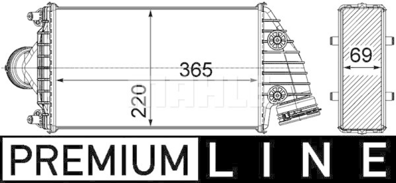 MAHLE Ladeluftkühler BEHR *** PREMIUM LINE ***