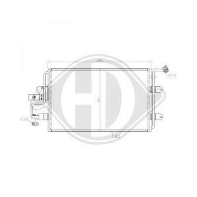 DIEDERICHS Condenser, air conditioning DIEDERICHS Climate