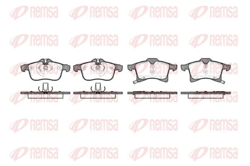 REMSA Brake Pad Set, disc brake