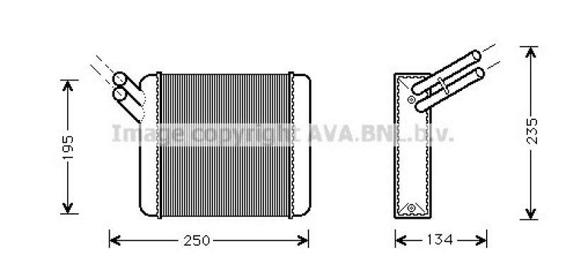 AVA QUALITY COOLING Wärmetauscher, Innenraumheizung