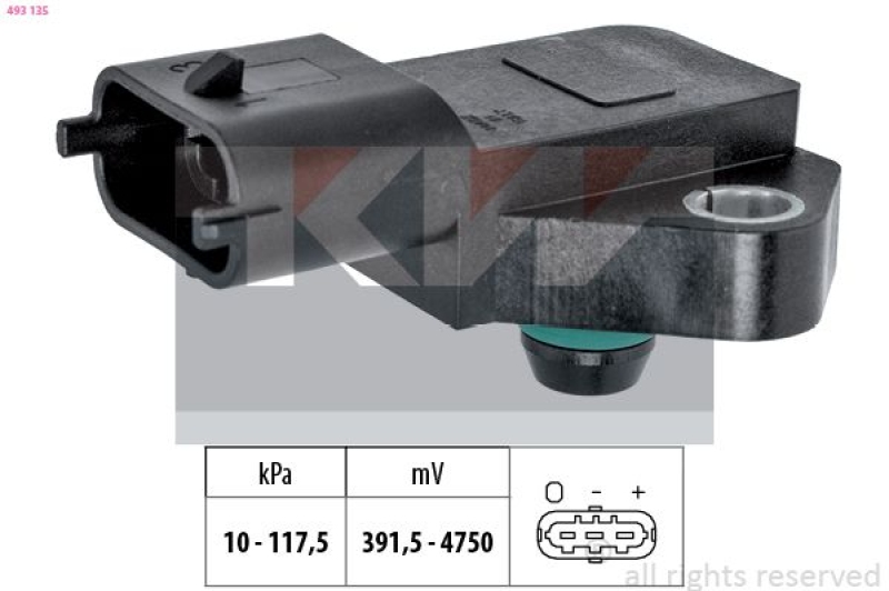 KW Luftdrucksensor, Höhenanpassung Made in Italy - OE Equivalent