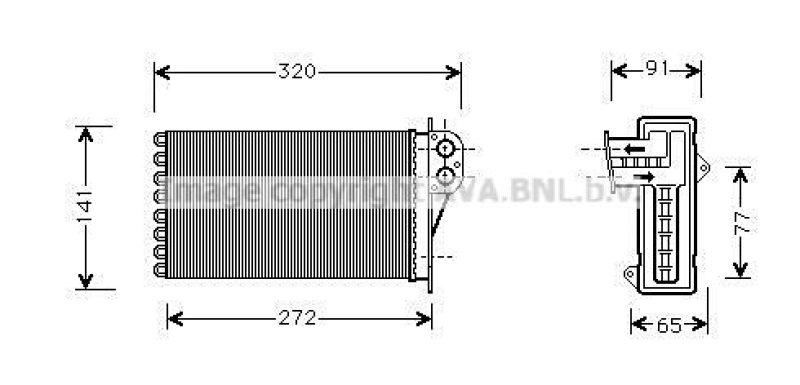 AVA QUALITY COOLING Wärmetauscher, Innenraumheizung