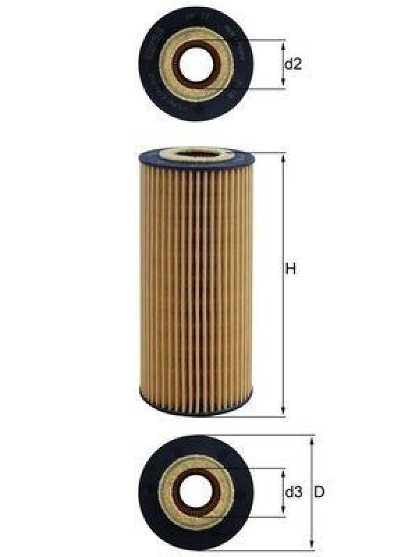 MAHLE ORIGINAL Hydraulikfilter, Automatikgetriebe