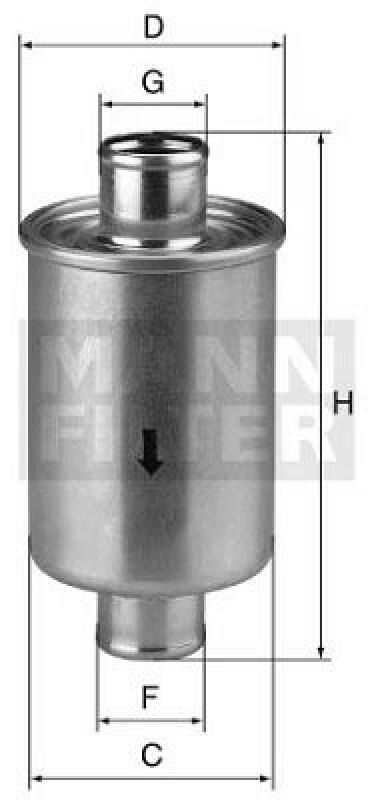 MANN-FILTER Filter, operating hydraulics