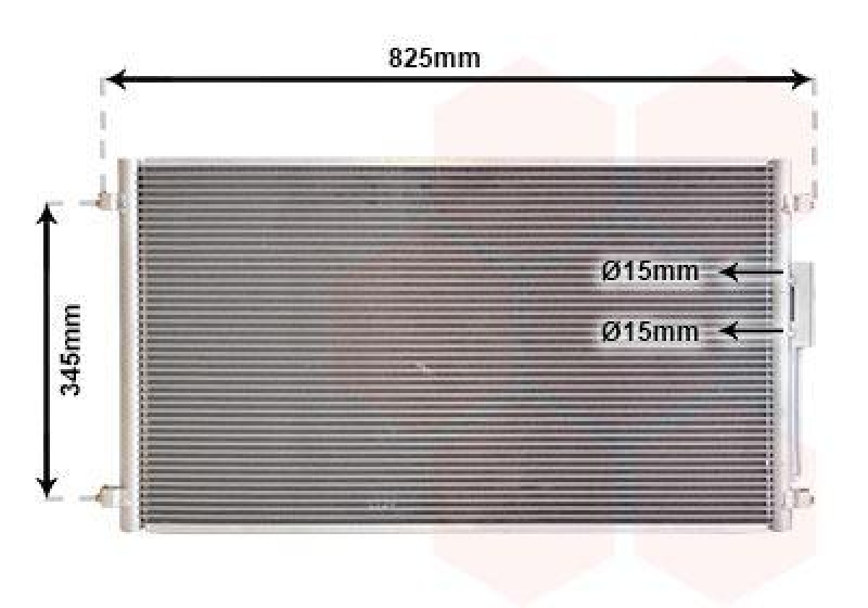 VAN WEZEL Condenser, air conditioning