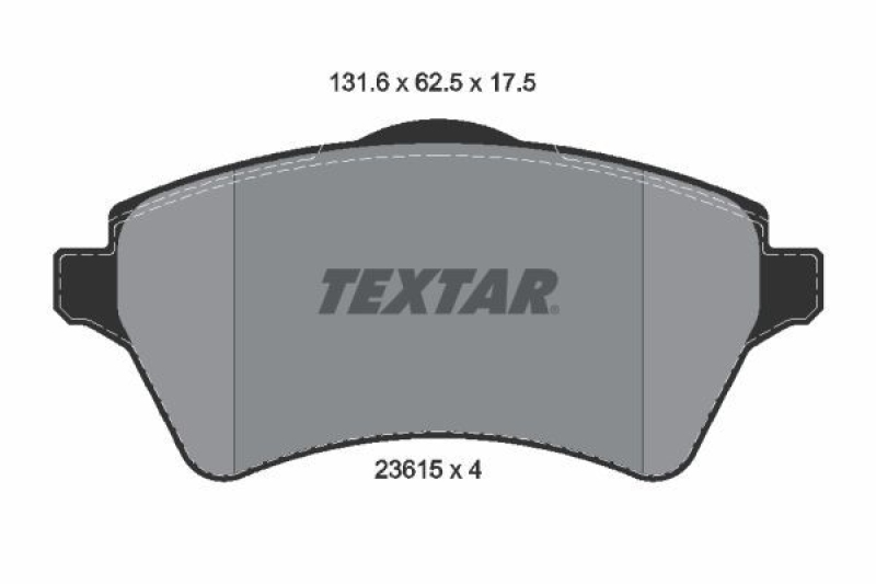 TEXTAR Bremsbelagsatz, Scheibenbremse Q+ 2361501