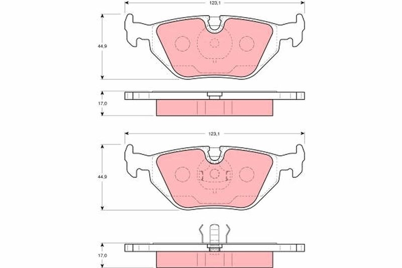 TRW Brake Pad Set, disc brake