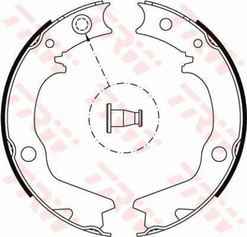 TRW Brake Shoe Set, parking brake