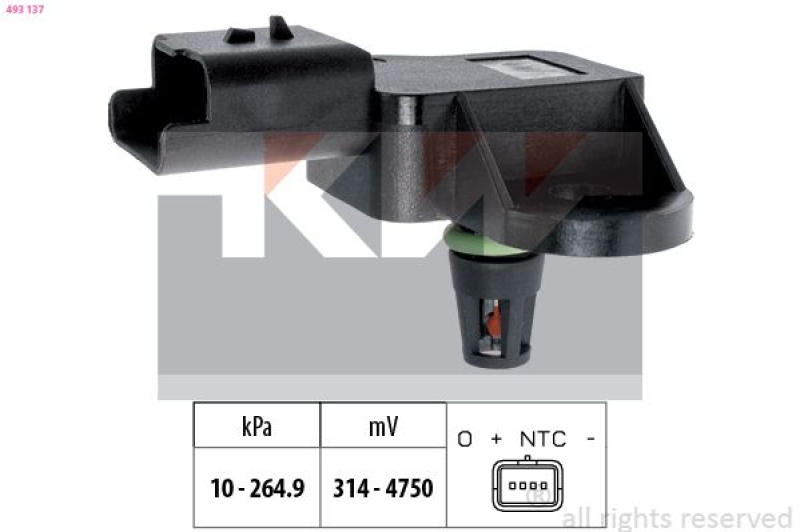 KW Luftdrucksensor, Höhenanpassung Made in Italy - OE Equivalent