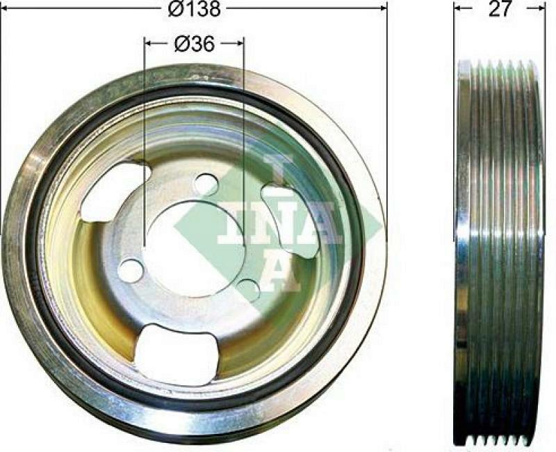 INA Belt Pulley, crankshaft