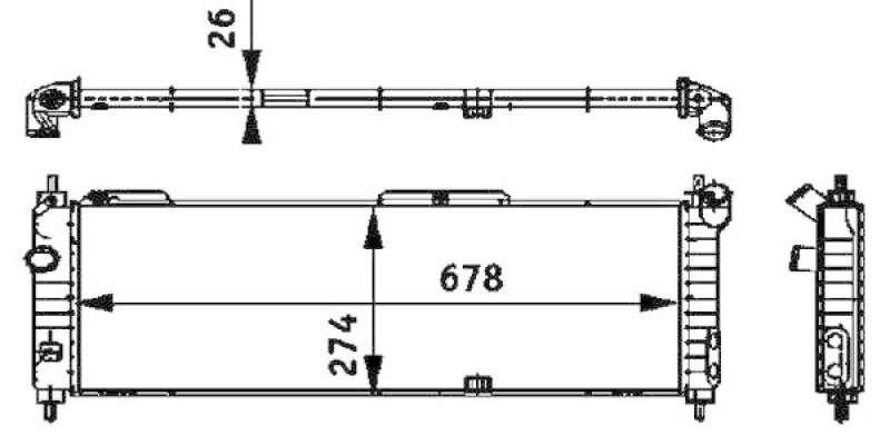 MAHLE Radiator, engine cooling BEHR