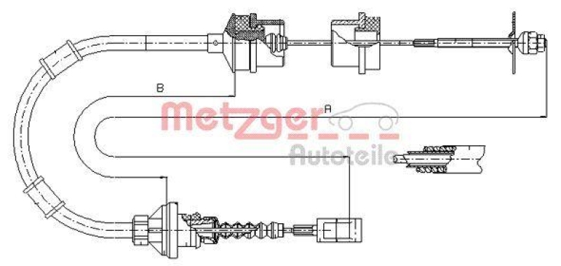 METZGER Cable Pull, clutch control