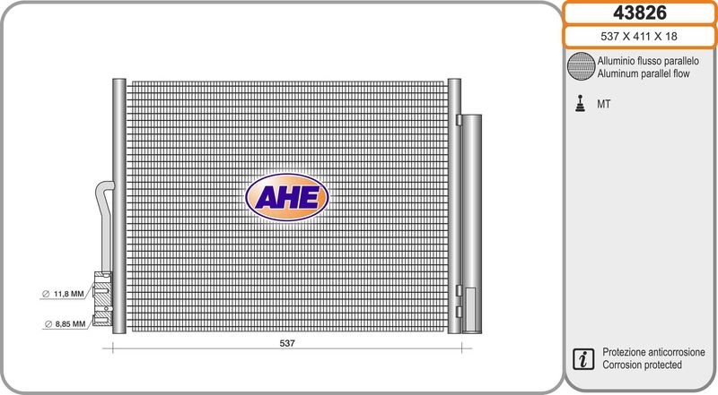 AHE Condenser, air conditioning