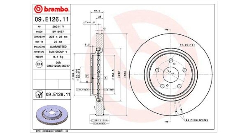 2x MAGNETI MARELLI Bremsscheibe