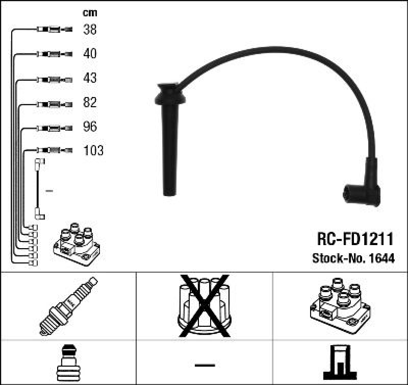 NGK Ignition Cable Kit