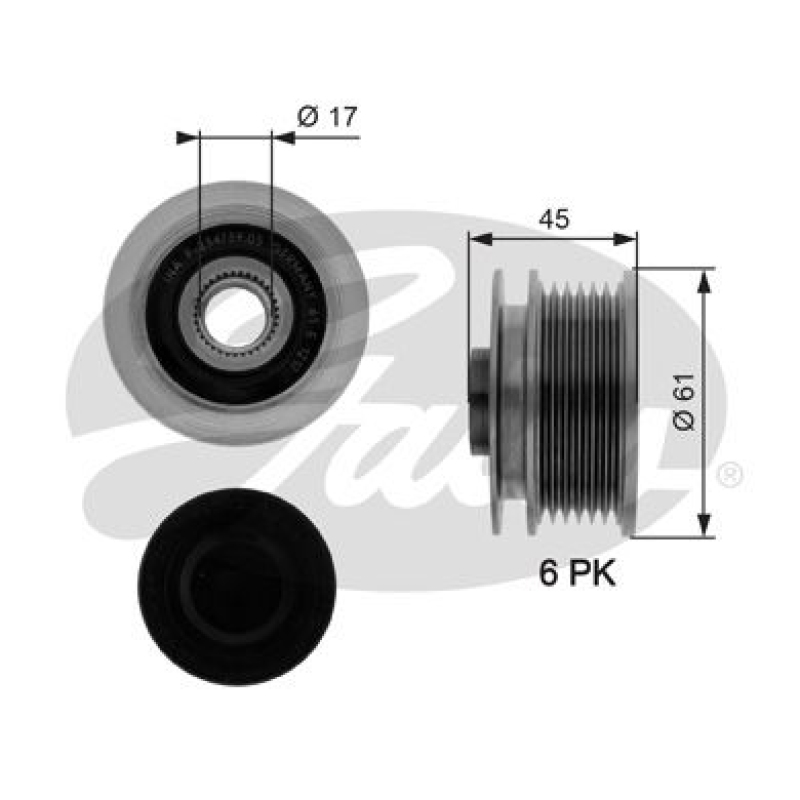 GATES Alternator Freewheel Clutch DriveAlign®