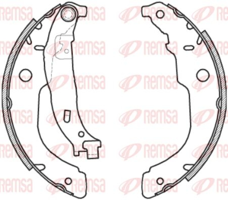 REMSA Brake Shoe Set