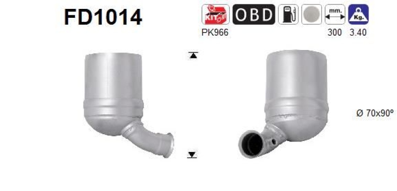 AS Soot/Particulate Filter, exhaust system