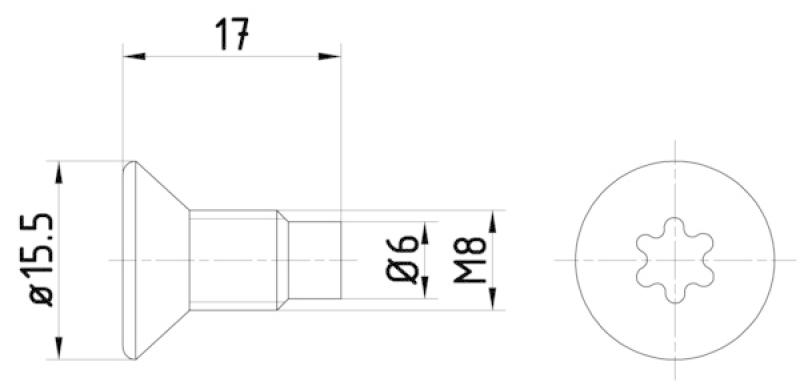 HELLA Bolt, brake disc