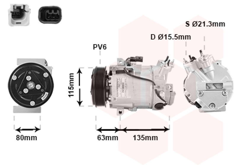 VAN WEZEL Kompressor, Klimaanlage 4300K392