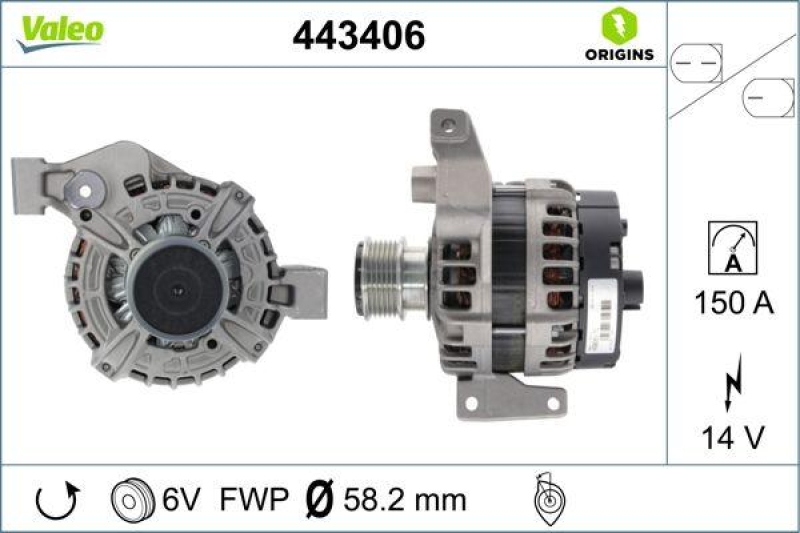 VALEO Generator VALEO ORIGINS NEW OE TECHNOLOGIE