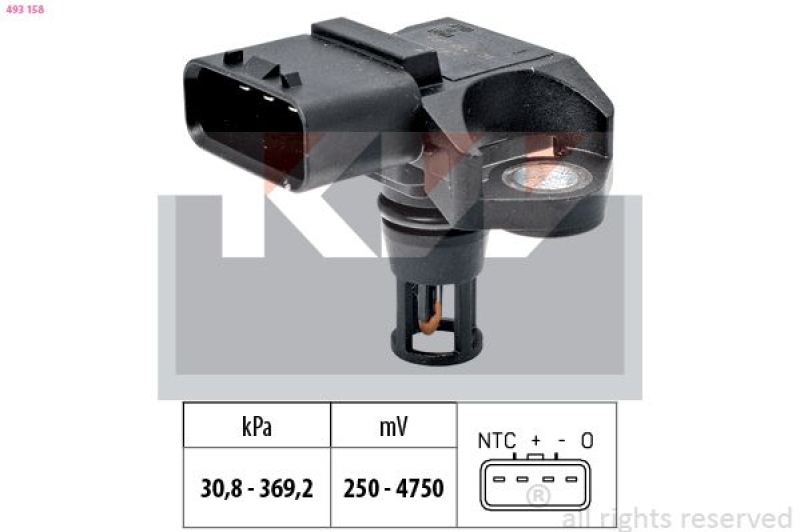KW Luftdrucksensor, Höhenanpassung Made in Italy - OE Equivalent