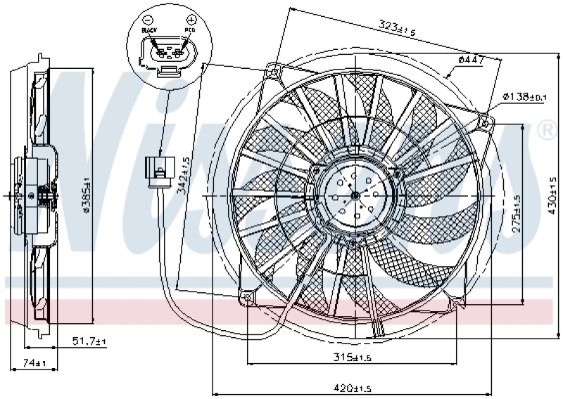 NISSENS Fan, radiator