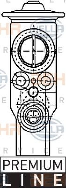 HELLA Expansion Valve, air conditioning BEHR HELLA SERVICE *** PREMIUM LINE ***