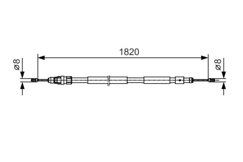 BOSCH Seilzug, Feststellbremse 1 987 482 116