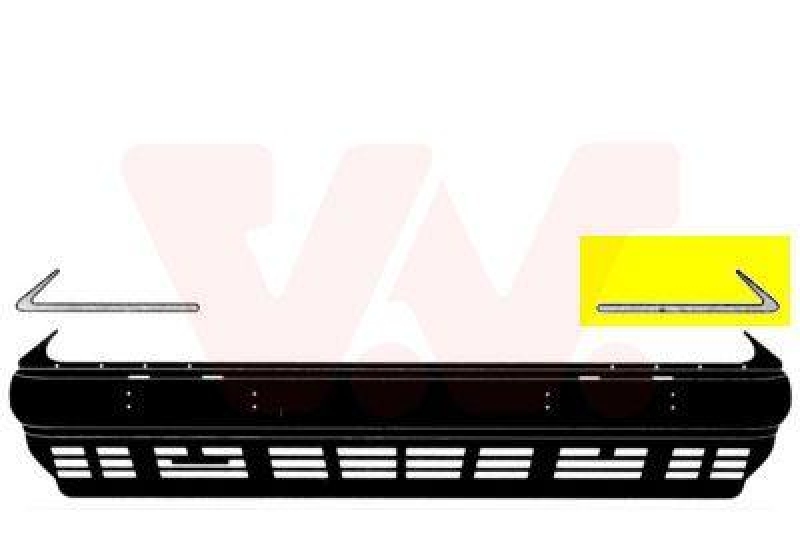 VAN WEZEL Trim/Protective Strip, bumper ** Equipart **