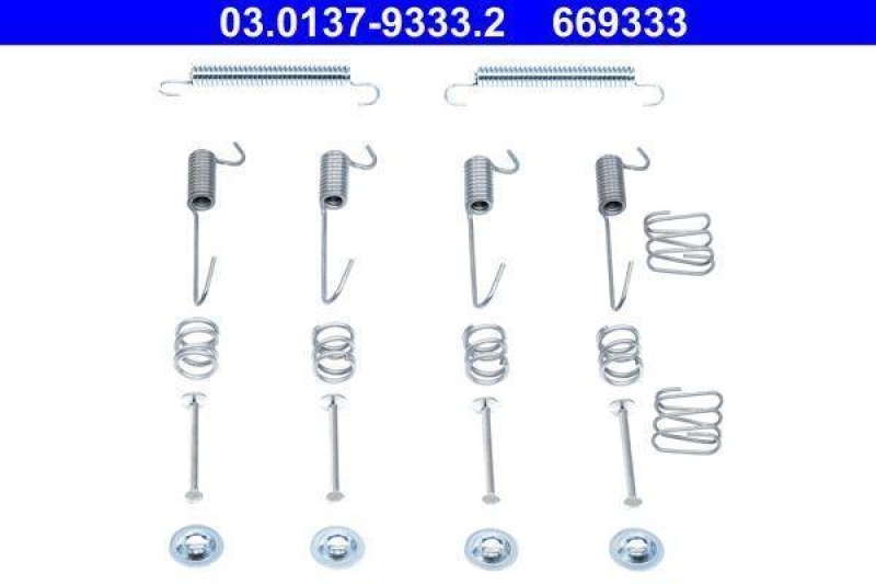ATE Accessory Kit, parking brake shoes
