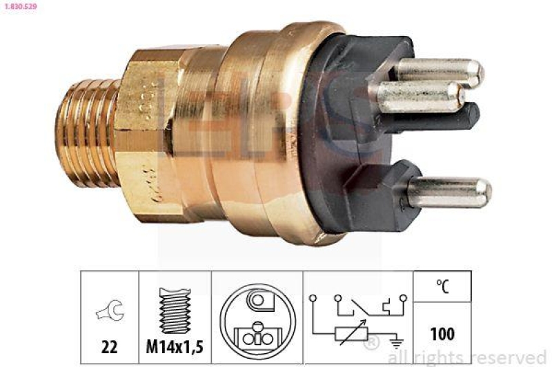 EPS Sensor, Kühlmitteltemperatur Made in Italy - OE Equivalent