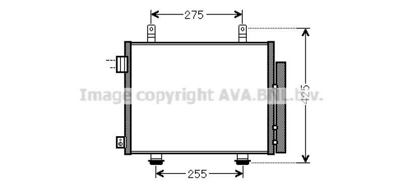 AVA QUALITY COOLING Condenser, air conditioning