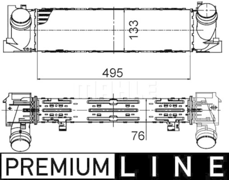 MAHLE Ladeluftkühler BEHR *** PREMIUM LINE ***