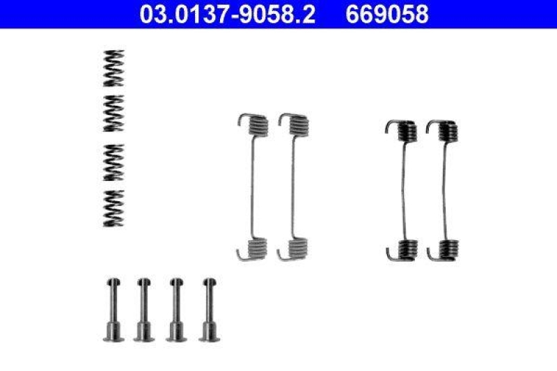 ATE Accessory Kit, parking brake shoes
