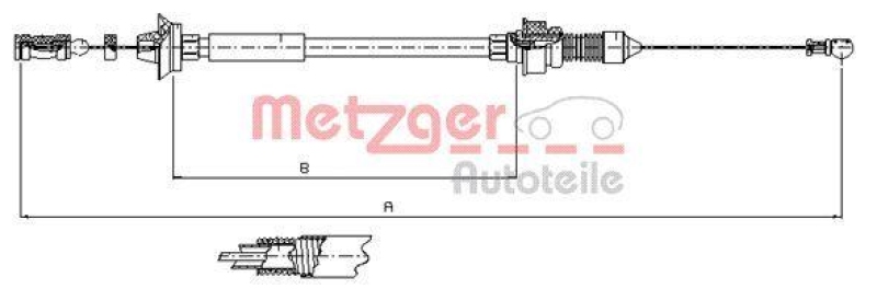 METZGER Gaszug