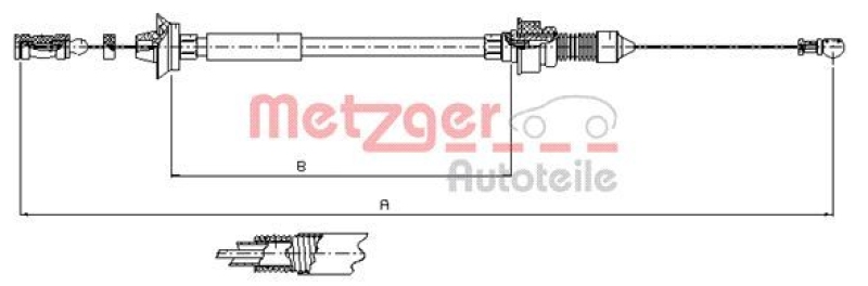 METZGER Accelerator Cable